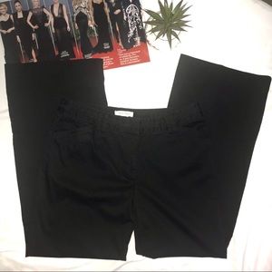 White House Black Market Flare Black Pants Size 12